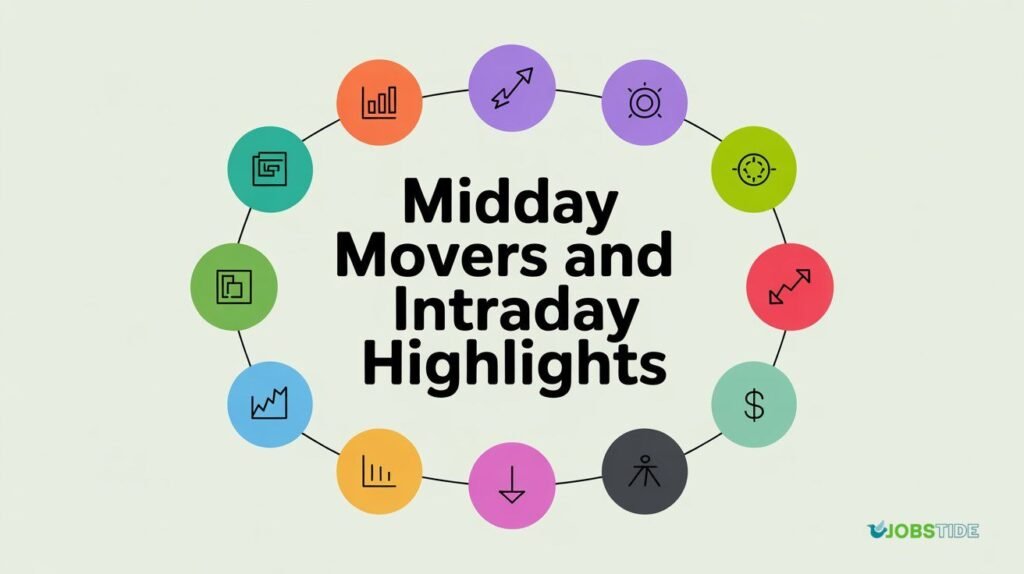 midday movers and intraday highlights