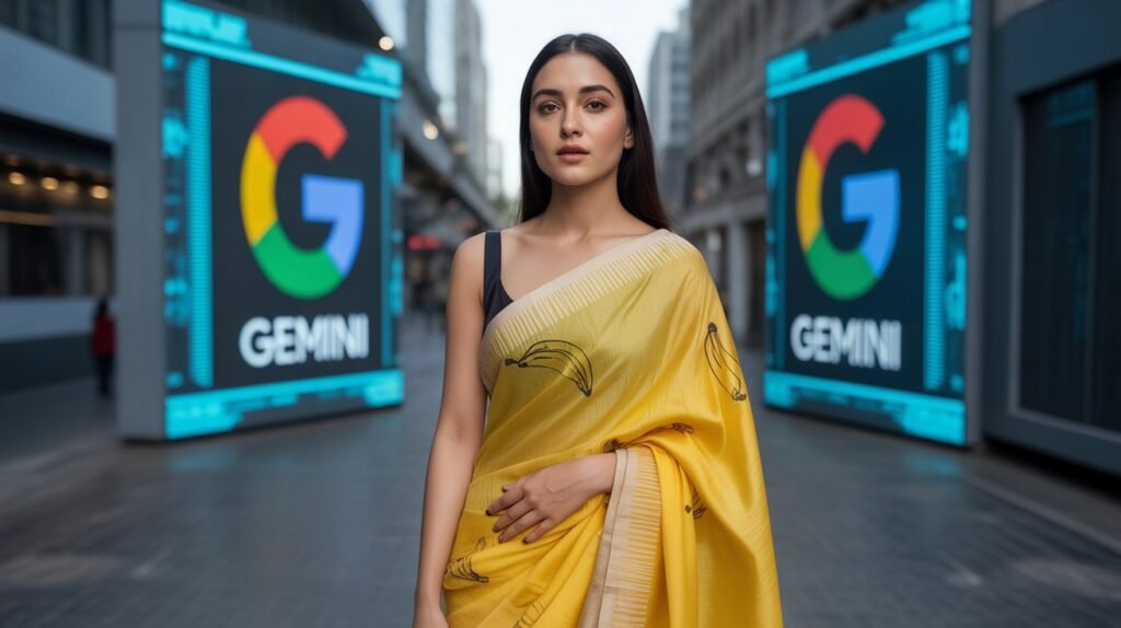 the google gemini nano banana saree trend